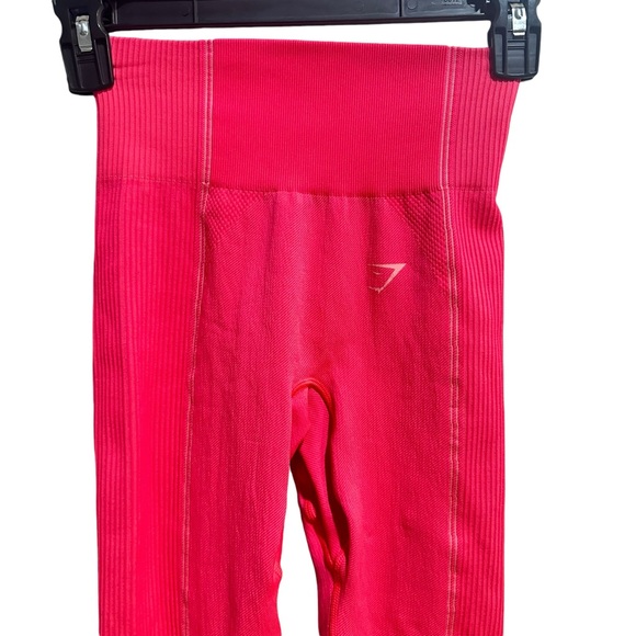 Gymshark Ultra Seamless Leggings Neon Pink Women's Small - Picture 4 of 12